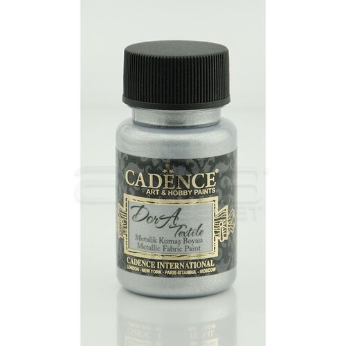 Cadence Dora Textile Metalik Kumaş Boyası 50ml 1132 Gümüş - 1132 Gümüş