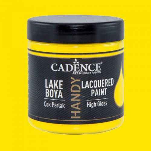 Cadence Handy Lake Vernikli Mobilya Boyası 007 Limon Sarı 250ml - 007 Limon Sarı