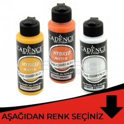 Cadence - Cadence Hybrid Acrylic For Multisurfaces Tüm Yüzeyler İçin Akrilik Boya 120ml Kırmızı Tonlar