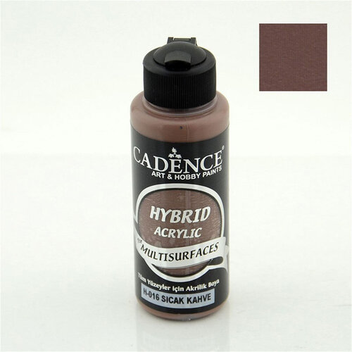 Cadence Hybrid Acrylic For Multisurfaces Tüm Yüzeyler İçin Akrilik Boya 120ml H016 Sıcak Kahve - H016 Sıcak Kahve