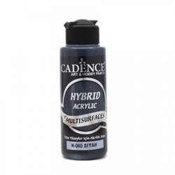 Cadence - Cadence Hybrid Acrylic For Multisurfaces Tüm Yüzeyler İçin Akrilik Boya 120ml H060 Siyah