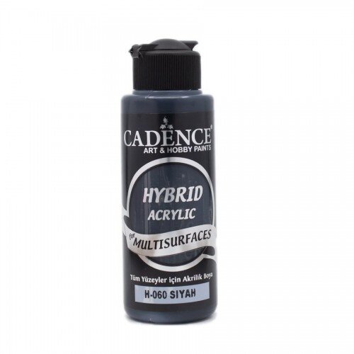 Cadence Hybrid Acrylic For Multisurfaces Tüm Yüzeyler İçin Akrilik Boya 120ml H060 Siyah - H060 Siyah