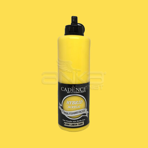 Cadence Hybrid Acrylic For Multisurfaces Tüm Yüzeyler İçin Akrilik Boya 500ml H-008 Limon Sarı - H008 Limon Sarı