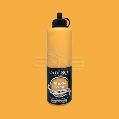 Cadence Hybrid Acrylic For Multisurfaces Tüm Yüzeyler İçin Akrilik Boya 500ml H-010 Açık Turuncu - H010 Sıcak Turuncu