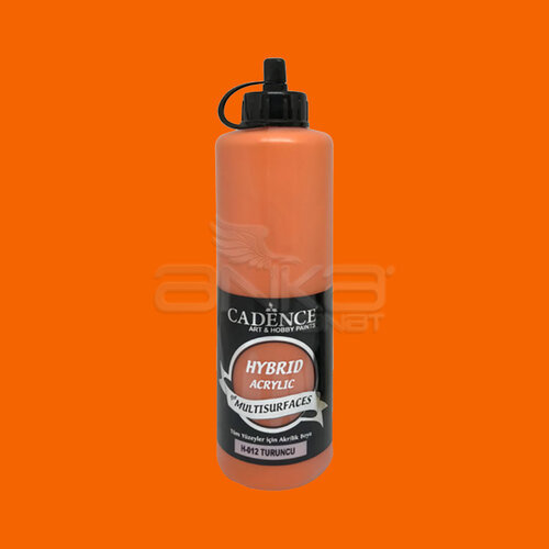 Cadence Hybrid Acrylic For Multisurfaces Tüm Yüzeyler İçin Akrilik Boya 500ml H-012 Turuncu