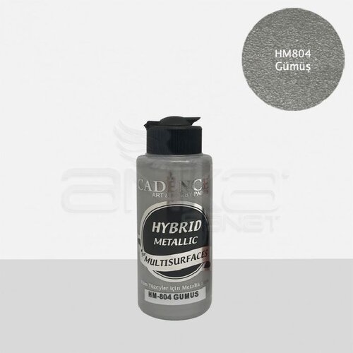 Cadence Hybrid Metallic For Multisurfaces Tüm Yüzeyler İçin Metalik Boya 120ml H804 Metalik Gümüş