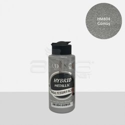 Cadence - Cadence Hybrid Metallic For Multisurfaces Tüm Yüzeyler İçin Metalik Boya 120ml H804 Metalik Gümüş