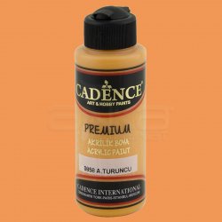 Cadence - Cadence Premium Akrilik Boya 120ml 0858 A. Turuncu