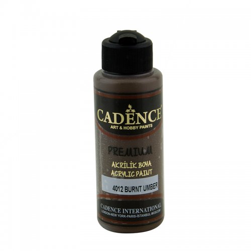 Cadence Premium Akrilik Boya 120ml 4012 Burnt Umber - 4012 Burnt Umber