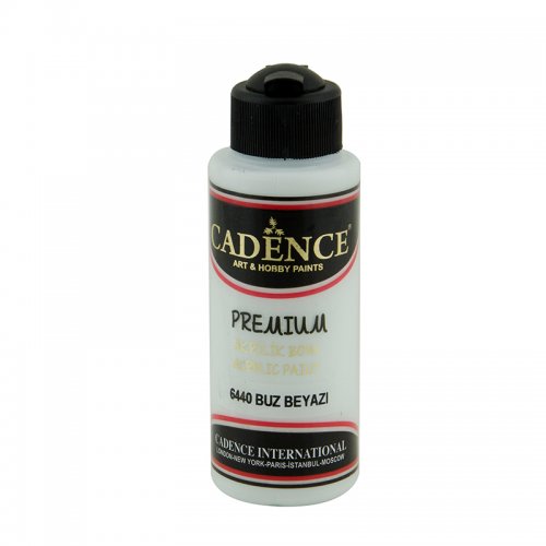 Cadence Premium Akrilik Boya 120ml 6440 Buz Beyazı - 6440 Buz Beyazı