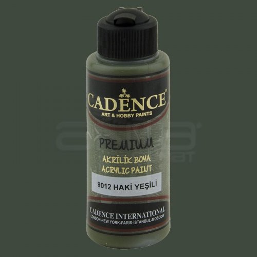Cadence Premium Akrilik Boya 120ml 8012 Haki Yeşili - 8012 Haki Yeşili