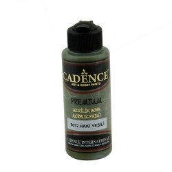 Cadence - Cadence Premium Akrilik Boya 120ml 8012 Haki Yeşili (1)