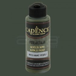 Cadence - Cadence Premium Akrilik Boya 120ml 8012 Haki Yeşili