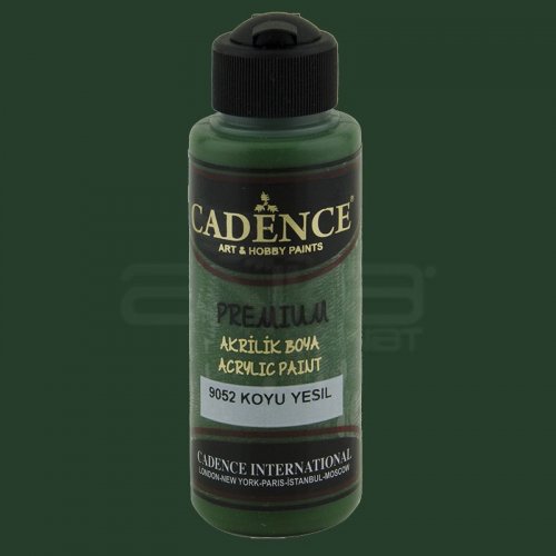 Cadence Premium Akrilik Boya 120ml 9052 Koyu Yeşil - 9052 Koyu Yeşil