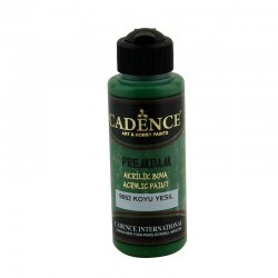 Cadence Premium Akrilik Boya 120ml 9052 Koyu Yeşil - Thumbnail