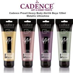 Cadence - Cadence Proart Heavy Body Akrilik Boya 120ml Metallic Ultrashine