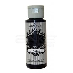Cadence - Cadence Style Matt Enamel E-367 Siyah-Black Cam & Porselen Boyası 59ml (1)