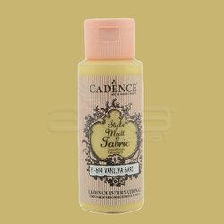 Cadence - Cadence Style Matt Fabric Kumaş Boyası 59ml F604 Vanilya Sarı-Vanilla Yellow