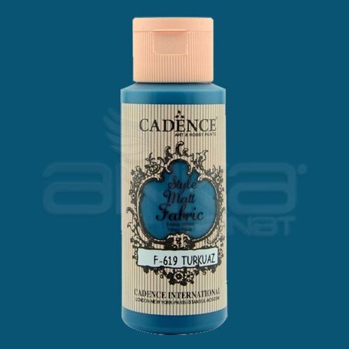 Cadence Style Matt Fabric Kumaş Boyası 59ml F619 Turkuaz-Turquoise
