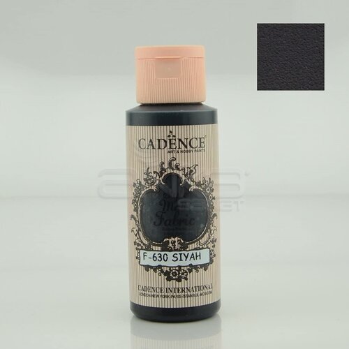 Cadence Style Matt Fabric Kumaş Boyası 59ml F630 Siyah-Black - F630 Siyah-Black