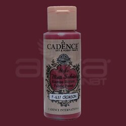 Cadence - Cadence Style Matt Fabric Kumaş Boyası 59ml F637 Crimson Kırmızı