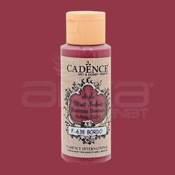 Cadence - Cadence Style Matt Fabric Kumaş Boyası 59ml F-638 BORDO 59ML