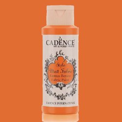 Cadence - Cadence Style Matt Fabric Kumaş Boyası 59ml F650 Fosforlu Turuncu