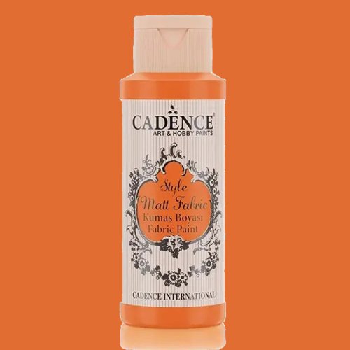 Cadence Style Matt Fabric Kumaş Boyası 59ml F650 Fosforlu Turuncu Cadence Style Matt Fabric Kumaş Boyası 59ml F650 Fosforlu Turuncu