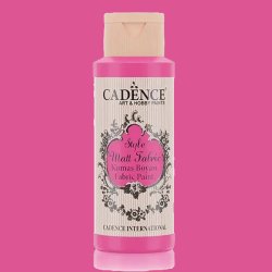 Cadence - Cadence Style Matt Fabric Kumaş Boyası 59ml F652 Fosforlu Pembe