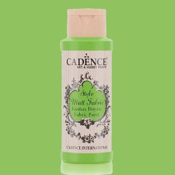 Cadence - Cadence Style Matt Fabric Kumaş Boyası 59ml F653 Fosforlu Yeşil