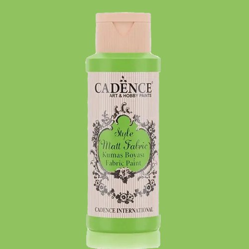 Cadence Style Matt Fabric Kumaş Boyası 59ml F653 Fosforlu Yeşil Cadence Style Matt Fabric Kumaş Boyası 59ml F653 Fosforlu Yeşil