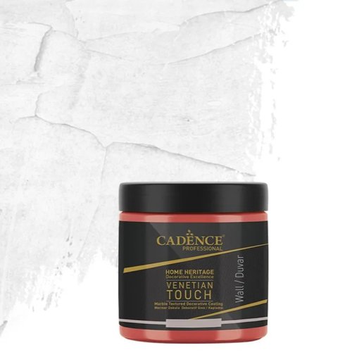 Cadence Venetian Touch Mermer Dokulu Dekoratif Sıva Kaplama 250ml VT-01 Beyaz