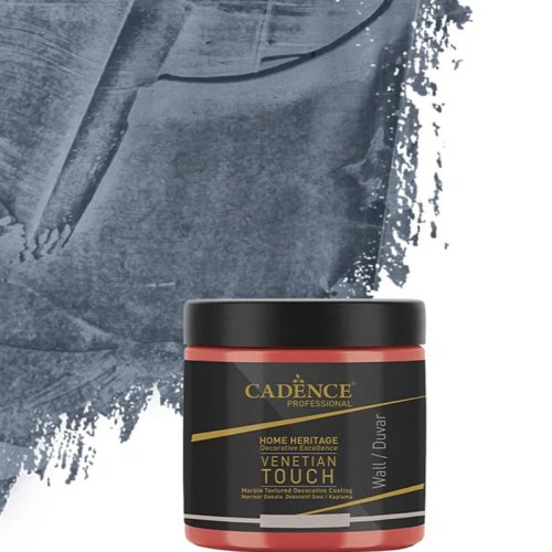 Cadence Venetian Touch Mermer Dokulu Dekoratif Sıva Kaplama 250ml VT-18 Gri