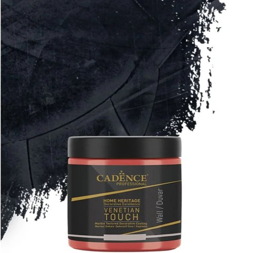 Cadence Venetian Touch Mermer Dokulu Dekoratif Sıva Kaplama 250ml VT-02 VT-19 Antrasit Siyah