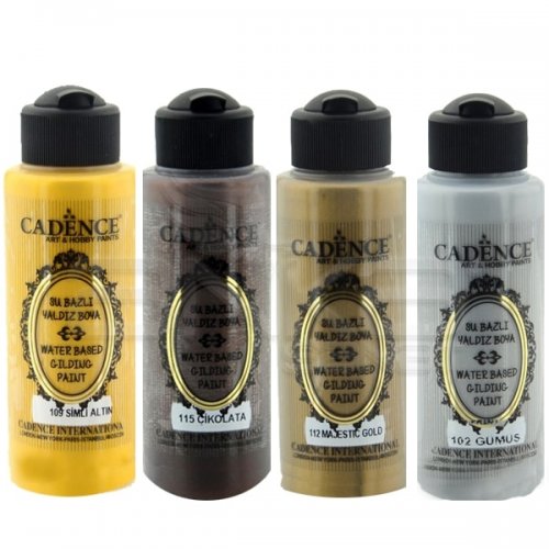 Cadence Water Based Gilding Metallic Paint Su Bazlı Yaldız Metalik Boya 120ml