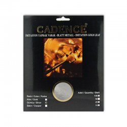 Cadence - Cadence Yaprak Varak Gümüş 16x16cm