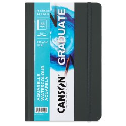 Canson - Canson Graduate Watercolor Sert Kapak Blok 250g 14x21cm 56 Yaprak