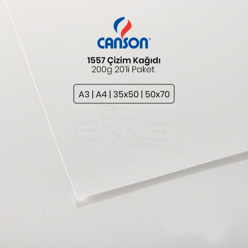 Canson 1557 Çizim Kağıdı 200g 20li Paket