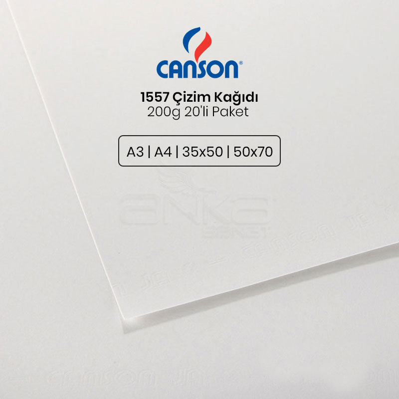 Canson 1557 Çizim Kağıdı 200g 20li Paket