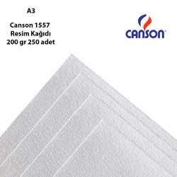 Canson - Canson 1557 Resim Kağıdı 200g 250 Adet (1)