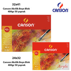 Canson - Canson Akrilik Boya Blok 400g 50 yaprak