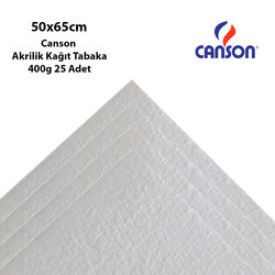 Canson - Canson Akrilik Kağıt Tabaka 50x65cm 400g 25 Adet (1)