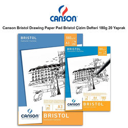 Canson - Canson Bristol Pad Bristol Çizim Defteri 180g 20 Yaprak