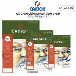 Canson - Canson CA Grain Çizim Defteri Light Grain 224g 30 Yaprak