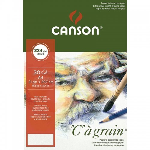 Canson CA Grain Çizim Defteri Light Grain 224g 30 Yaprak
