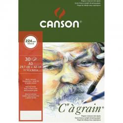 Canson CA Grain Çizim Defteri Light Grain 224g 30 Yaprak - Thumbnail