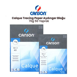 Canson Calque Tracing Paper Aydınger Bloğu 70g 50 Yaprak - Thumbnail