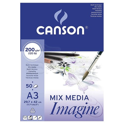 Canson Mix Media Imagine Blok 200g 50 Yaprak