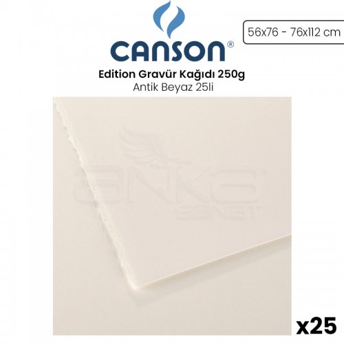 Canson Edition Gravür Kağıdı 250g Antik Beyaz 25li