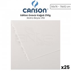 Canson - Canson Edition Gravür Kağıdı 250g Ekstra Beyaz 25li